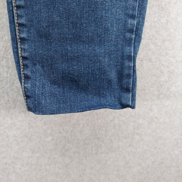 Universal Thread Distressed Skinny Jean Medium Wash Size 14/32R  Cut Bottom - Picture 6 of 16